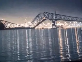 Ponte desaba após ser atingida por navio nos EUA; sete pessoas estão desaparecidas