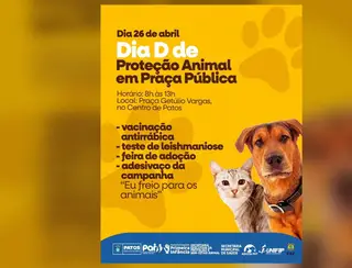 Dia D de Proteção Animal acontece em Praça Pública nesta sexta-feira (26)